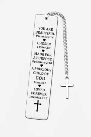 SILVER STAINLESS STEEL BOOKMARK